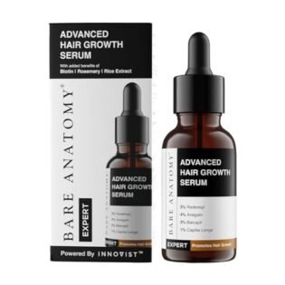 Bare Anatomy Advanced Hair Growth Serum| 3% Redensyl - 2x Better Results than Minoxidil | + 4% Anagain + 3% Baicapil | Rosemary, Biotin | Hair growth & Hair fall control serum for Women & Men | 30mL : Beauty & Personal Care