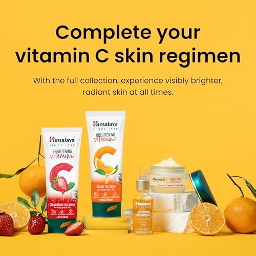Himalaya Brightening Vitamin C Orange Face Serum, with Niacinamide, Hyaluronic Acid & Tangerine Peel Extract for Visibly Enhanced Luminosity and Brighter Skin, Lightweight Formula, 1.0 fl oz (30 mL) : Beauty & Personal Care - Image 7